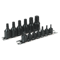 Sealey AK5584 Impact TRX-Star* Socket Bit Set 13pc 1/4" & 3/8"Sq Drive