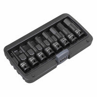 Sealey AK5600 Impact Hex Socket Bit Set 1/2" Sq Drive - Imperial (8 Pieces)