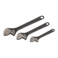 Sealey AK607 Adjustable Wrench Set 3pc Rust Resistant