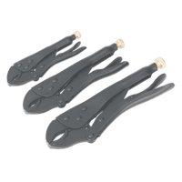 Sealey AK668 Locking Pliers Set 3pc Rust Resistant
