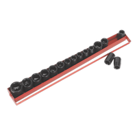 Sealey AK684 Impact Socket Set 16pc 1/2"Sq Drive Metric/Imperial