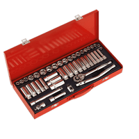 Sealey AK692 Socket Set 45pc 3/8"Sq Drive 6pt WallDrive® - Metric/Imperial