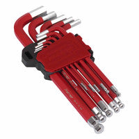 Sealey AK71640 Premier Long Ball-End Hex Key Set (11 Pieces)
