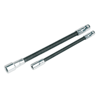 Sealey AK7341 Flexible Extension Adaptor Set 2pc 1/4"Sq x 150mm & 3/8"Sq x 200mm