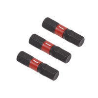 Sealey AK8214 Hex 6mm Impact Power Tool Bits 25mm - 3pc