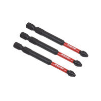 Sealey AK8255 Phillips #2 Impact Power Tool Bits 75mm - 3pc