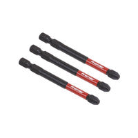 Sealey AK8259 Pozi #3 Impact Power Tool Bits 75mm - 3pc