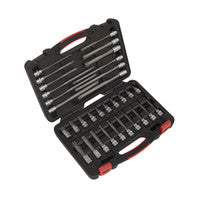 Sealey AK89001 TRX-Star* Socket Bit Set 32pc 3/8"Sq Drive - Platinum Series