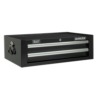 Sealey AP26029TB Mid-Box 2 Drawer with Ball Bearing Slides - Black