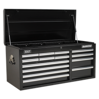 Sealey AP41149B Topchest 14 Drawer with Ball Bearing Slides Heavy-Duty - Black
