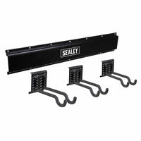Sealey APHKIT11 Wall Mounting Sports Equipment Hook Storage Rail