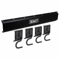 Sealey APHKIT5 Wall Mounting 4 Hook Storage Rail