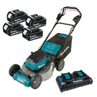 Makita DLM532PT4 530mm Twin 18V LXT Cordless Lawnmower with 4x 5.0Ah Batteries