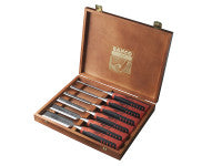 Bahco 424P-S6 Bevel Edge Chisel Set in Wooden Box 6pcs