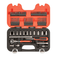 Bahco SW65 Swivel Socket Set Metric 1/4in Drive 65pcs
