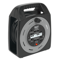Sealey BCR25CB Cable Reel Box Type 25m 4 x 230V 1.25mm² Thermal Trip