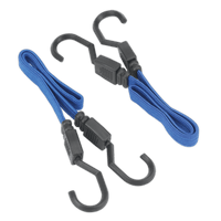Sealey BCS15 Flat Bungee Cord Set 460mm 2pc
