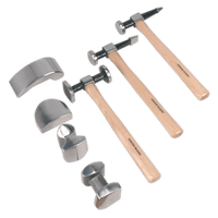 Sealey CB507 Panel Beating Set 7pc Drop-Forged Hickory Shafts