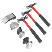 Sealey CB707 Panel Beating Set 7pc Drop-Forged Fibreglass Shafts
