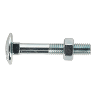 Sealey CBN640 Coach Bolt & Nut M6 x 40mm Zinc DIN 603 Pack of 100