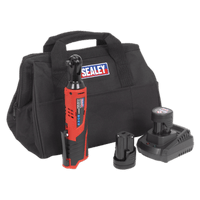 Sealey CP1202KIT Ratchet Wrench Kit 3/8"Sq Drive 12V Li-ion - 2 Batteries