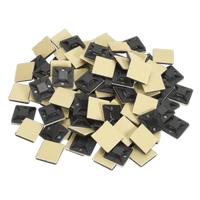 Sealey CTM2020B Self-Adhesive Cable Tie Mount 20 x 20mm Black Pack of 100