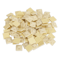 Sealey CTM2020W Self-Adhesive Cable Tie Mount 20 x 20mm White Pack of 100