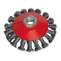 Sealey CWB100 Conical Wire Brush 100mm M10 x 1.5mm