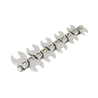 Sealey S0866 3/8"Sq Drive Open-End Crow's Foot Spanner Set 10pcs