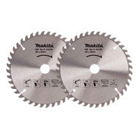 Makita D-03349 Circular Saw Blade for Wood 165 x 20mm 40T (2 Pack)