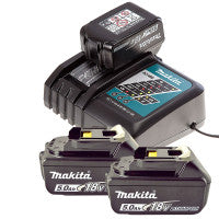 Makita DC18RC 18V LXT Fast Charger with 3x 5.0Ah Batteries