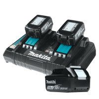 Makita DC18RD 18V LXT Twin Port Charger with 3x 3.0Ah Batteries