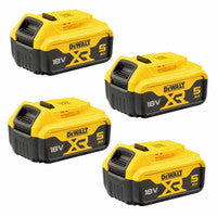 DeWalt DCB184 18v 5.0Ah XR Li-Ion Battery (Pack of 4)