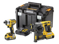 DeWalt DCK2532P2 18V SDS+ Drill & Driver Twin Pack with 2x 5.0Ah Batteries