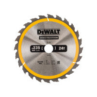 DeWalt DT1954QZ 235 x 30mm 24T Portable Construction Circular Saw Blade