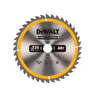 DeWalt DT1955QZ Portable Construction Circular Saw Blade 235 x 30mm 40T