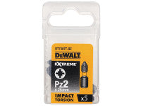 DeWalt DT7387T Impact Torsion Bits PZ2 25mm (5 Pack)