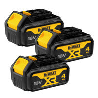 DeWalt DCB182 18v Battery XR Slide 4.0Ah Li-Ion Pack of 3