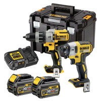 DeWalt DCK276T2T 18V XR Combi Drill & Impact Driver Twin Kit with 2x 6.0Ah Batteries