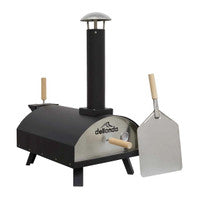 Dellonda DG10 Portable 14" Wood-Fired Pizza Oven (Black)