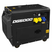 Sealey DG5000 Diesel Generator - 4-Stroke Engine 5000W 110/230V