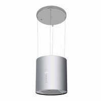 Baridi DH220 Round Island Cooker Hood 35cm - Stainless Steel