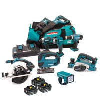 Makita DLX6068PT93 18V 9 Piece Kit with 3x 5.0Ah Batteries