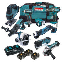 Makita DLX6068PT9 18V 9 Piece Kit with 3x 5.0Ah Batteries