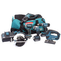 Makita DLX6068PT LXT 18V 6 Piece Kit with 3x 5.0Ah Batteries