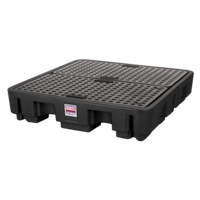 Sealey DRP18 Barrel Bund Polyethylene 1380 x 1290 x 280mm 4 Drum