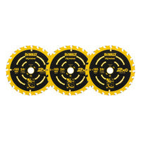 DeWalt DT10300-QZ Extreme Framing Circular Saw Blade 165mm x 20mm 24T (3 Pack)