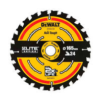 DeWalt DT10624-QZ Extreme Circular Saw Blade for Wood 165 x 20mm 24T