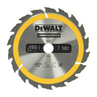 DeWalt DT1933-QZ Construction Circular Saw Blade 165mm x 20mm 18T