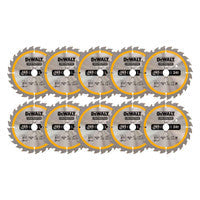 DeWalt DT1949-QZ Construction Circular Saw Blade 165mm x 20mm 24T (10 Pack)